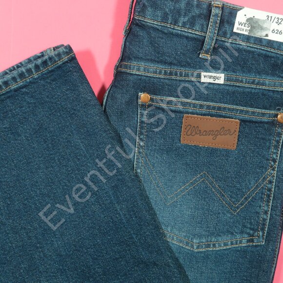 Wrangler Bootcut Jeans Womens 31 Blue Westward High Rise 626 New - Picture 1 of 8